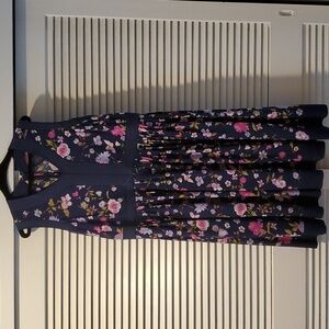Jessica London Navy Blue Print Dress size 20